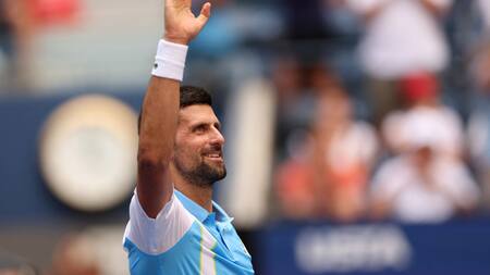 Novak Djokovic en el US Open. Foto: REUTERS.