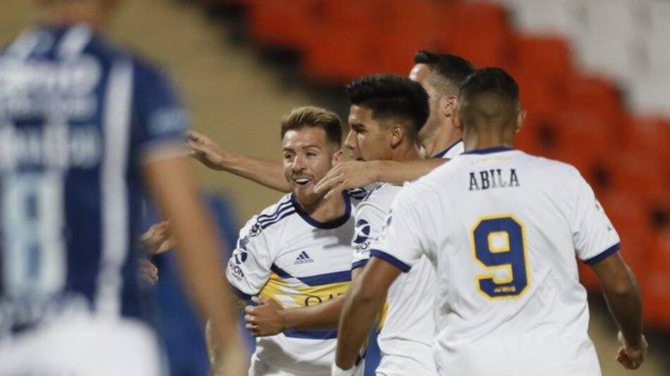 Festejo de Boca ante Godoy Cruz por Copa de la Superliga