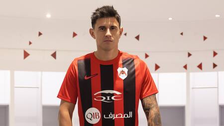 Presentación de Adam Bareiro. Foto: X @AlrayyanSC