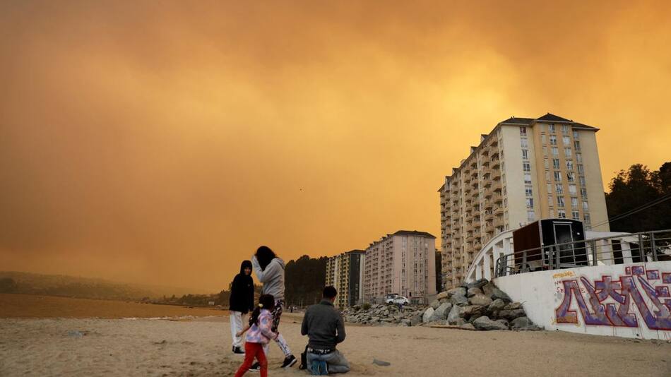 Incendios forestales en Chile. Foto: REUTERS
