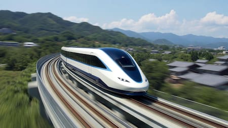 Ni el DeLorean de “Volver al futuro”: el tren que “flota” sobre las vías y puede superar los 500 km/h con una impresionante tecnología