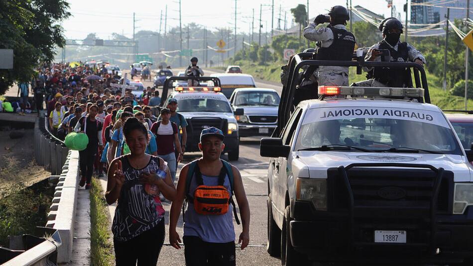 Migrantes, México. Foto: EFE