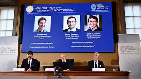 Premio Nobel de Química. Fuente: X/@NobelPrize