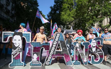 Marcha LGBTQ por los derechos Trans. Foto: NA