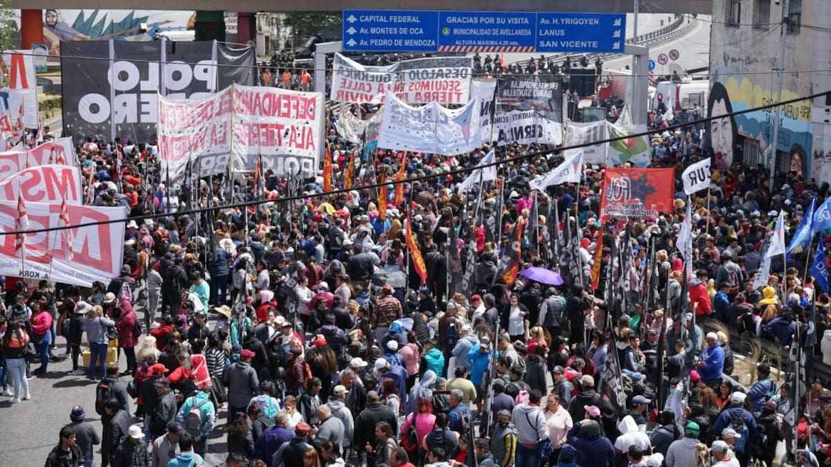 Polo Obrero, manifestación, corte, reclamos, piquete, NA