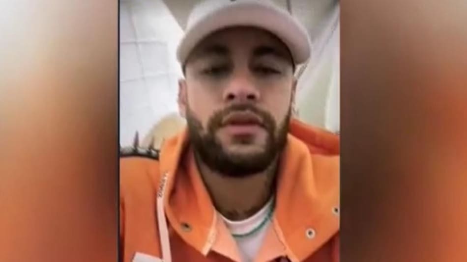 Neymar habló después del "susto" que tuvo en el avión. Instagram
