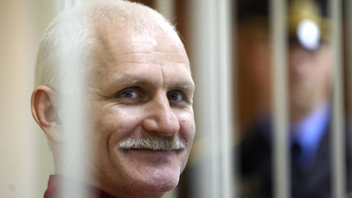 Ales Bialiatski. Foto: EFE.