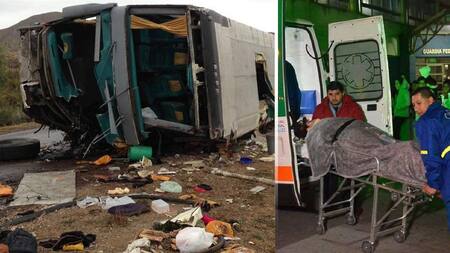 Tragedia de micro en Mendoza - Rescate