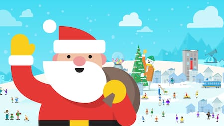 Santa Tracker. Fuente: Google