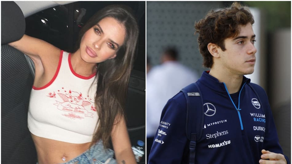 La China Suárez y Franco Colapinto. Fotos: Instagram - Reuters.