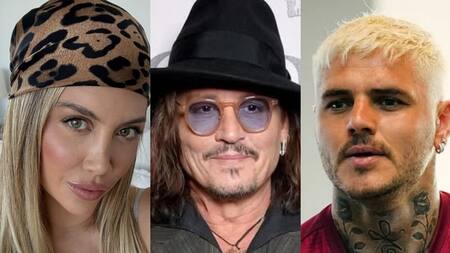 Wanda Nara, Johnny Deep, Mauro Icardi.