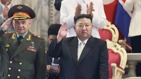 Kim Jong-un recibió a Serguei Shoigu en Pyongyang. Foto: Reuters.