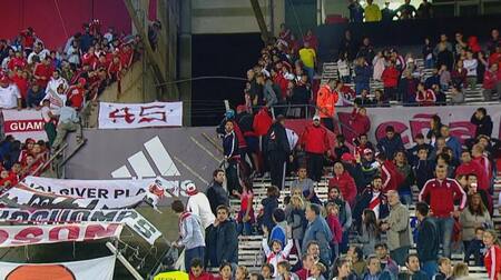 Hincha de River Plate cayó de tribuna