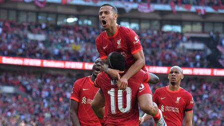 Festejo del Liverpool ante el Manchester City por la FA Cup, AGENCIA EFE