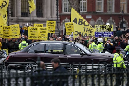 Protesta por el Día de la Commonwealth,