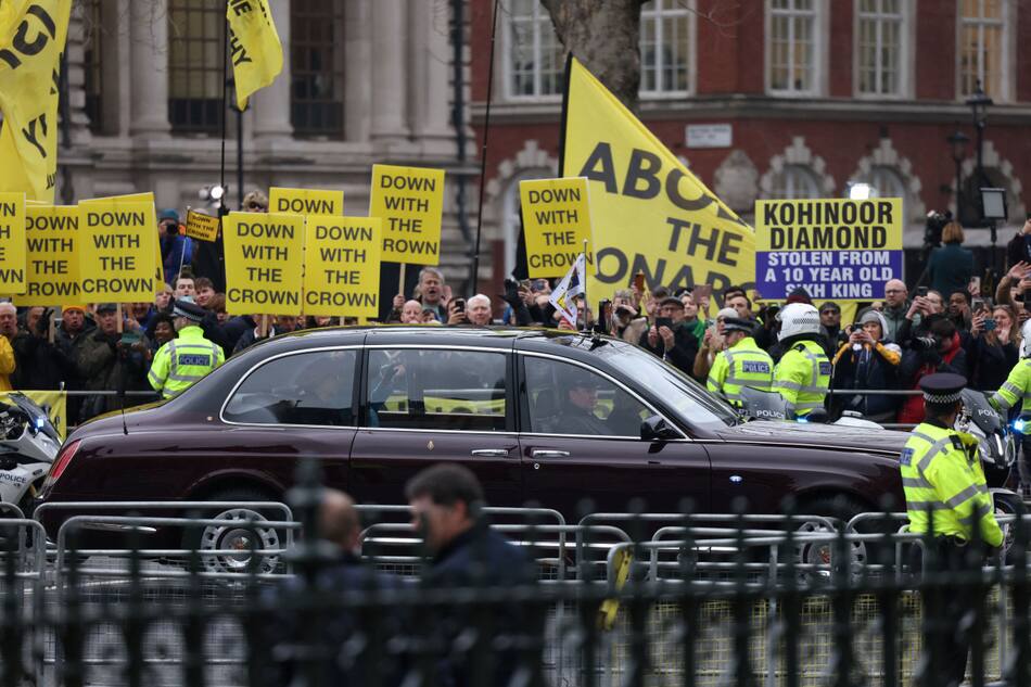 Protesta por el Día de la Commonwealth,