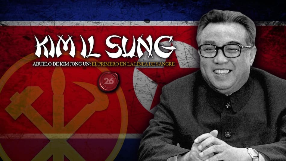 Kim Il Sung: abuelo de Kim Jong Un. Foto: 26 Historia / Canal 26.
