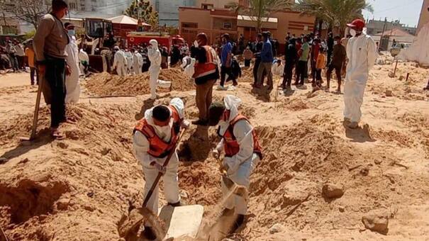 La crueldad de la guerra: ascienden a 392 los cadáveres hallados en fosas comunes en hospital de Gaza