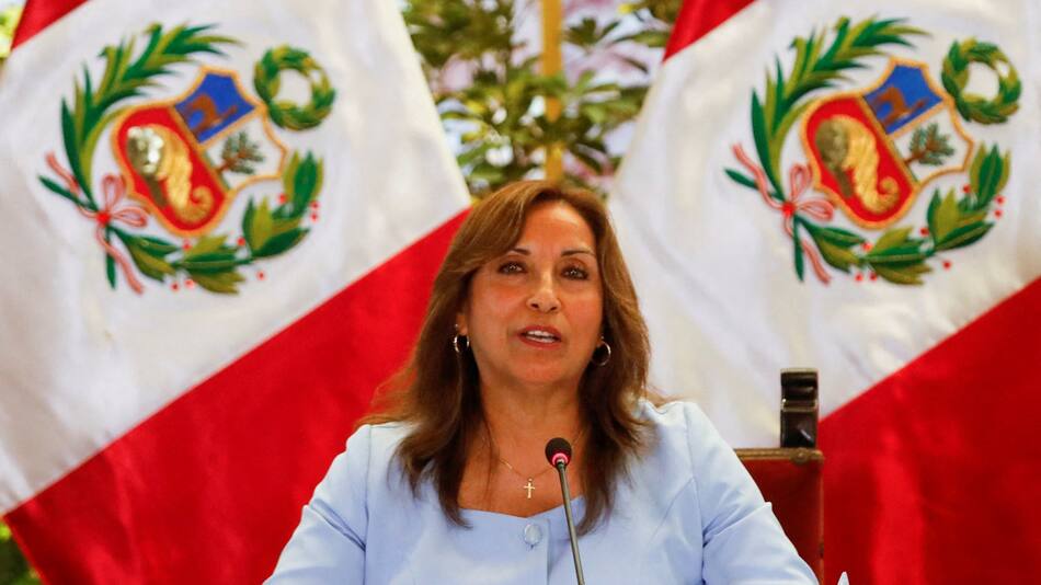Dina Boluarte. Foto: REUTERS.