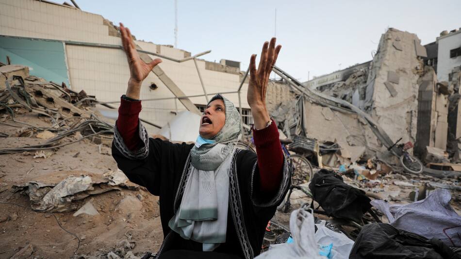 Destrucción del hospital Al Shifa, Franja de Gaza. Foto: Reuters.