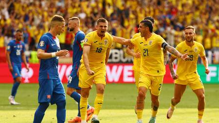 Rumania vs Eslovaquia, Eurocopa. Foto: Reuters