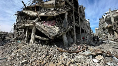 Operación israelí en Zeitun. Foto: Reuters