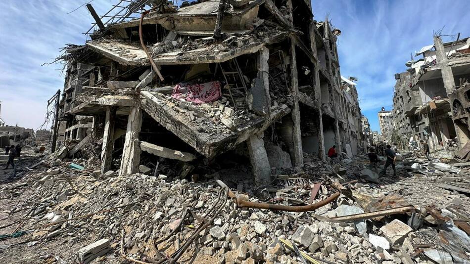 Operación israelí en Zeitun. Foto: Reuters