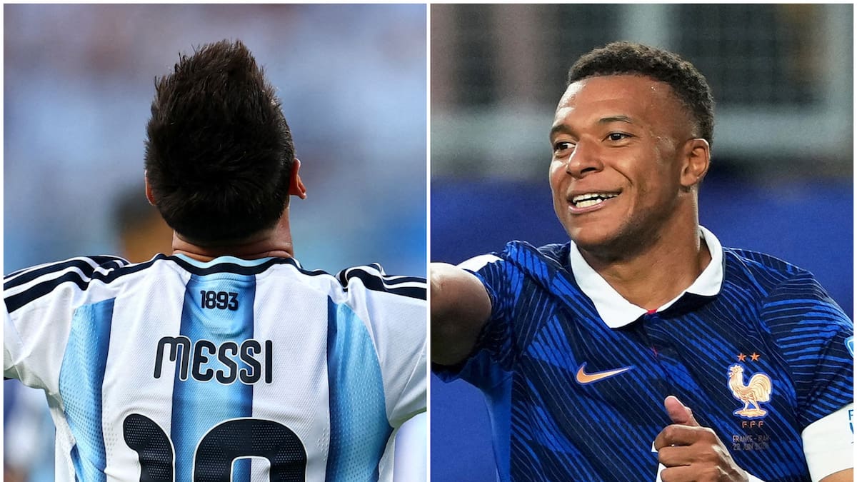 Lionel Messi y Kylian Mbappé.