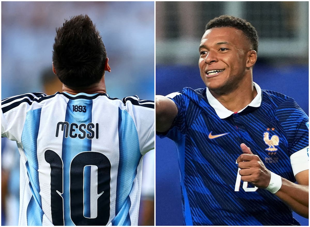 Lionel Messi y Kylian Mbappé.