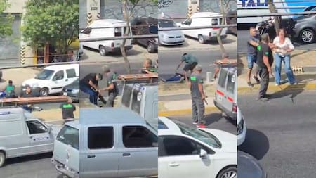 Violento video de pelea de tránsito en Morón: un hombre quedó inconsciente tras ser agredido con un fierro