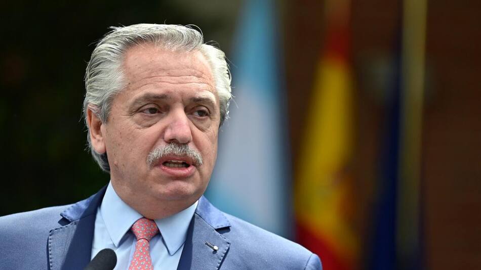 Alberto Fernández en su gira europea, España, Reuters