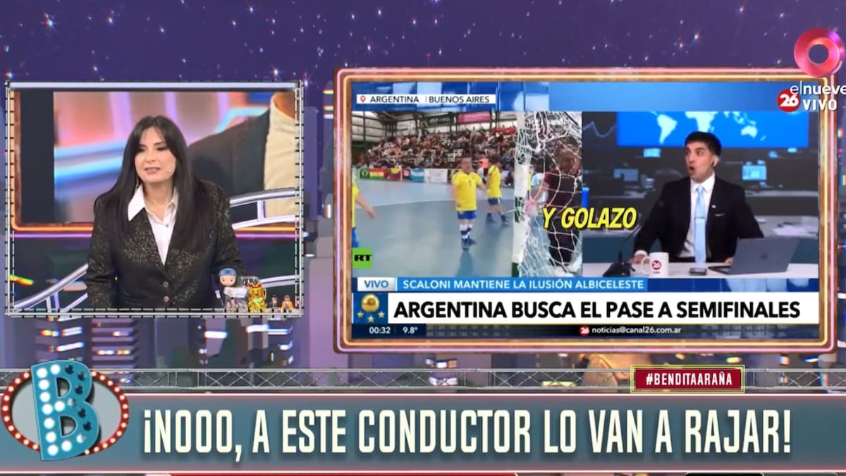 El informe de Bendita TV sobre la reacción de Fede Cortés en Canal 26