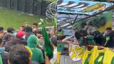 Violencia en el fútbol: fuerte pelea a cuchillazos en la tribuna de Aldosivi