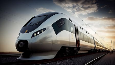 Tren, transporte. Foto Freepik.