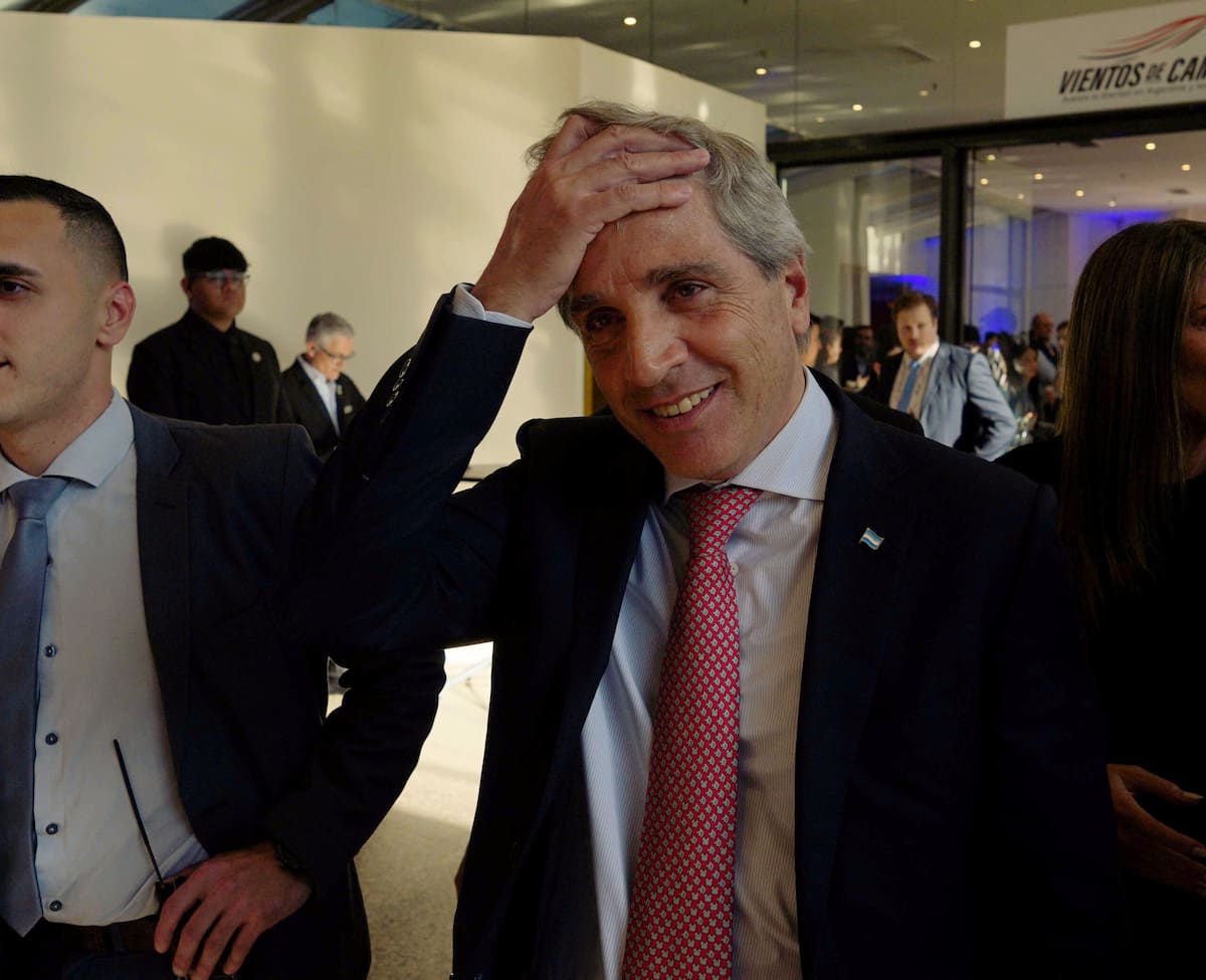 El Ministro de Economía, Luis Caputo, durante la segunda jornada de La cumbre internacional «Vientos de Cambio: Avanza la Libertad en Argentina y las Américas»