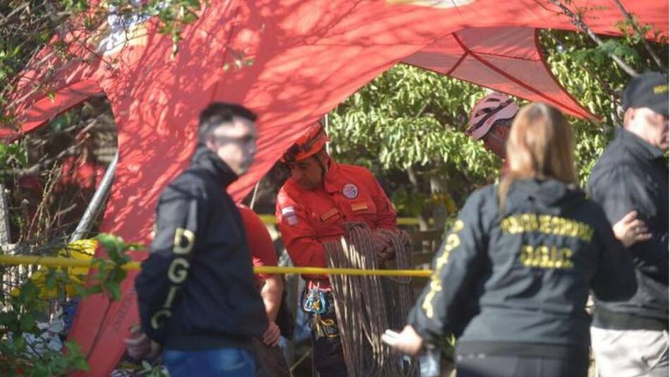 Operativo para rescatar los cuerpos en Córdoba. Foto: La Voz