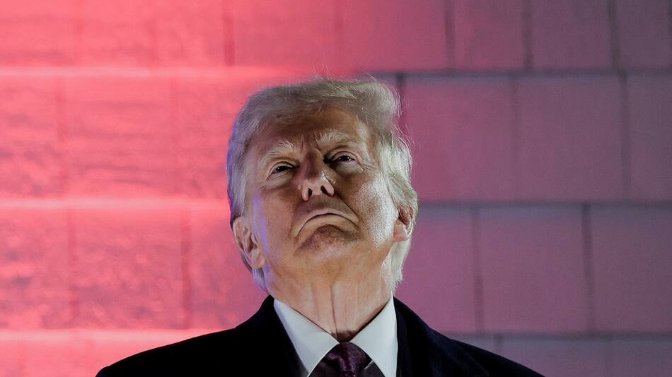 Donald Trump, presidente de EE. UU. opinó sobre Gaza. Foto: Reuters/Carlos Barria.