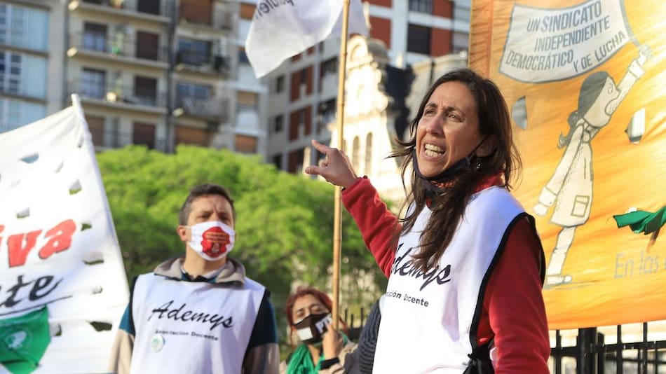 Protesta de docentes, paro docente, NA