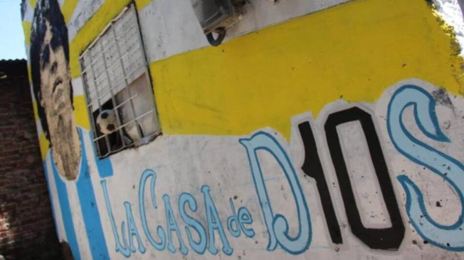 La casa natal de Maradona, en Villa Fiorito, foto NA