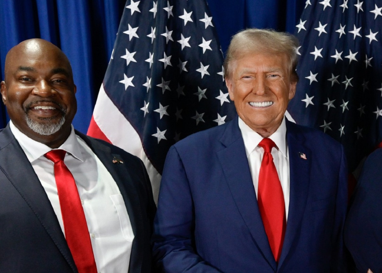Mark Robinson y Donald Trump. Foto: Instagram @markrobinsonfornc