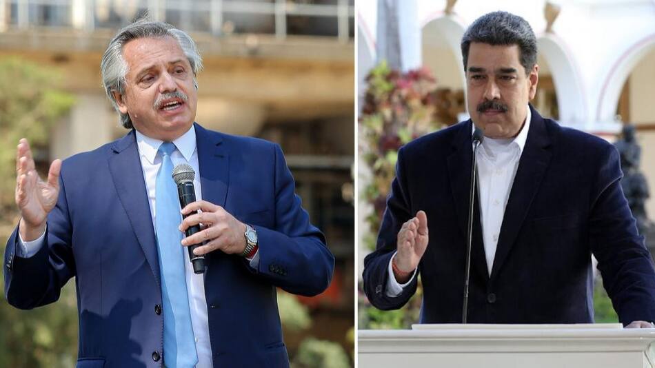 Alberto Fernández y Nicolás Maduro, Argentina y Venezuela, NA
