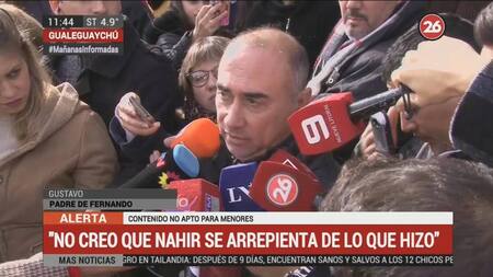 Gustavo Pastorizzo, padre de Fernando Pastorizzo, caso Nahir Galarza, Canal 26