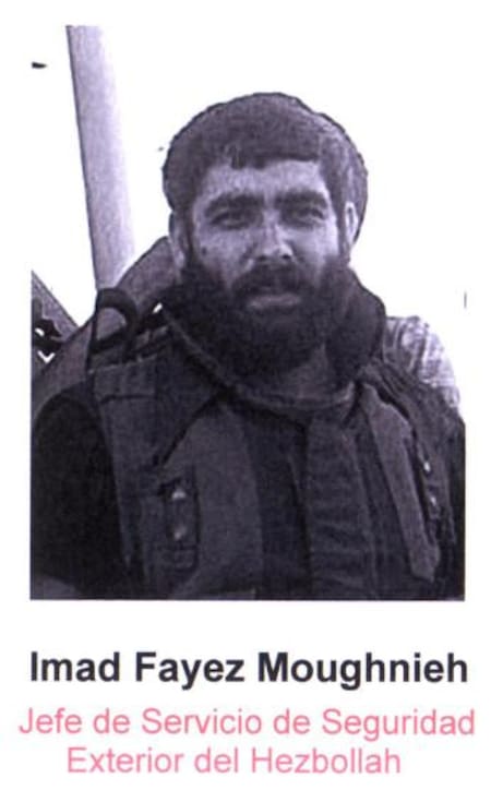 Imad Fayez Moughnieh, jefe servicios de seguridad exterior del Hezbollah uno de los implicados en el caso AMIA
