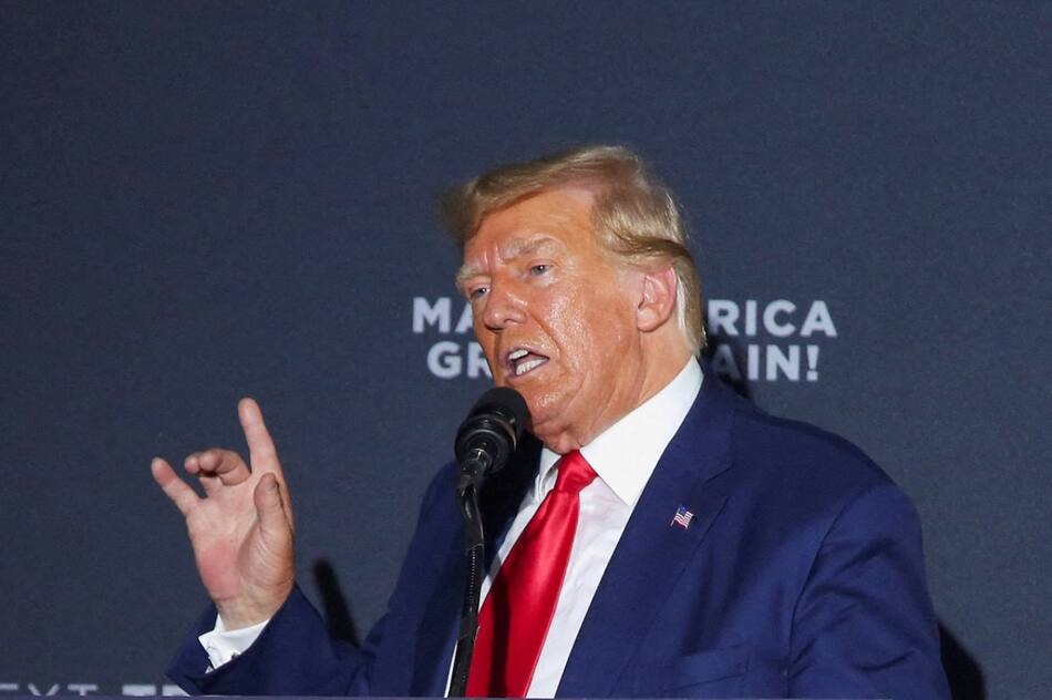 Donald Trump se declaró no culpable de la manipulación de votos en la elección de Georgia. Foto: Reuters.