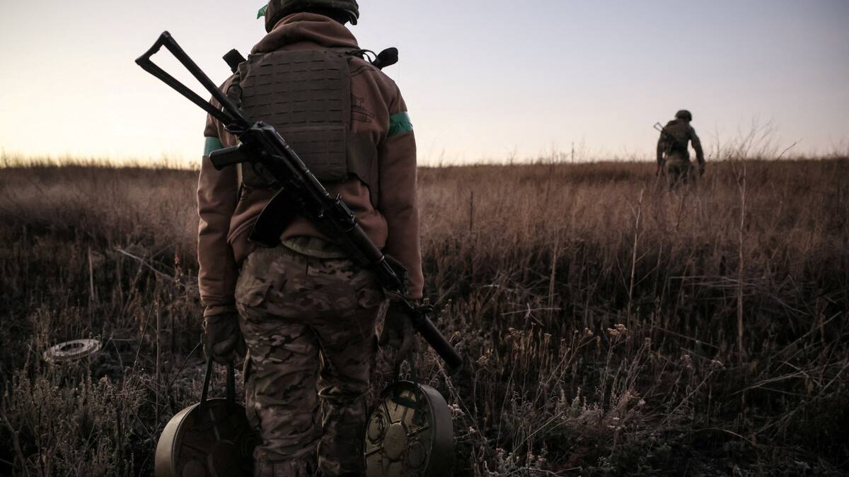 Guerra Rusia-Ucrania; soldados. Foto: Reuters.