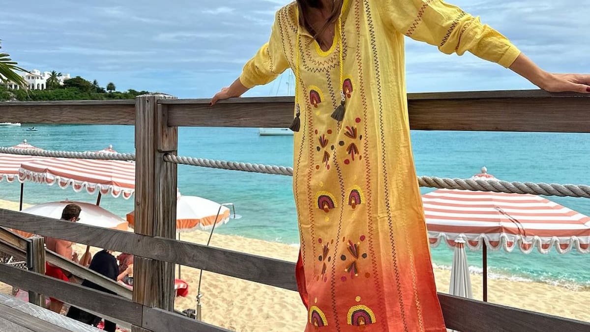 Pampita de vacaciones en el Caribe. Foto: Instagram.