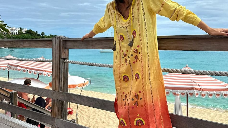 Pampita de vacaciones en el Caribe. Foto: Instagram.