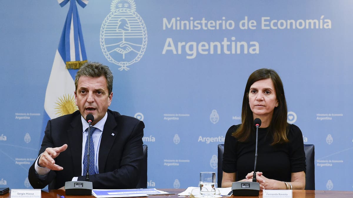 Sergio Massa y Fernanda Raverta. Foto: NA.