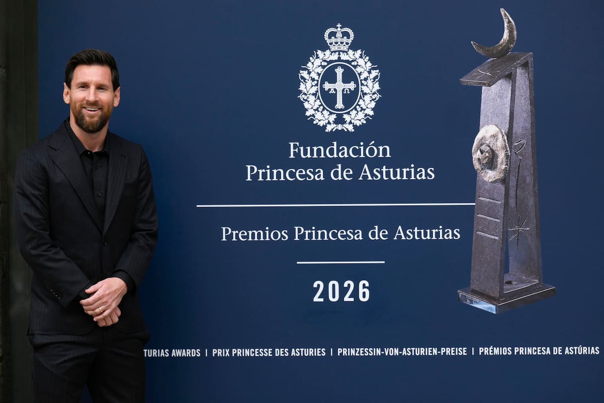 Lionel Messi fue galardonado con el Premio Princesa de Asturias de los Deportes, este jueves en hotel de La Reconquista de Oviedo.