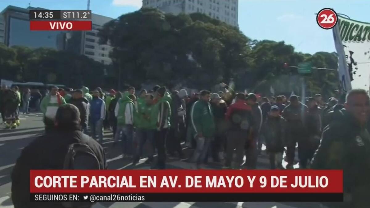 Paro de Camioneros - Plaza de Mayo